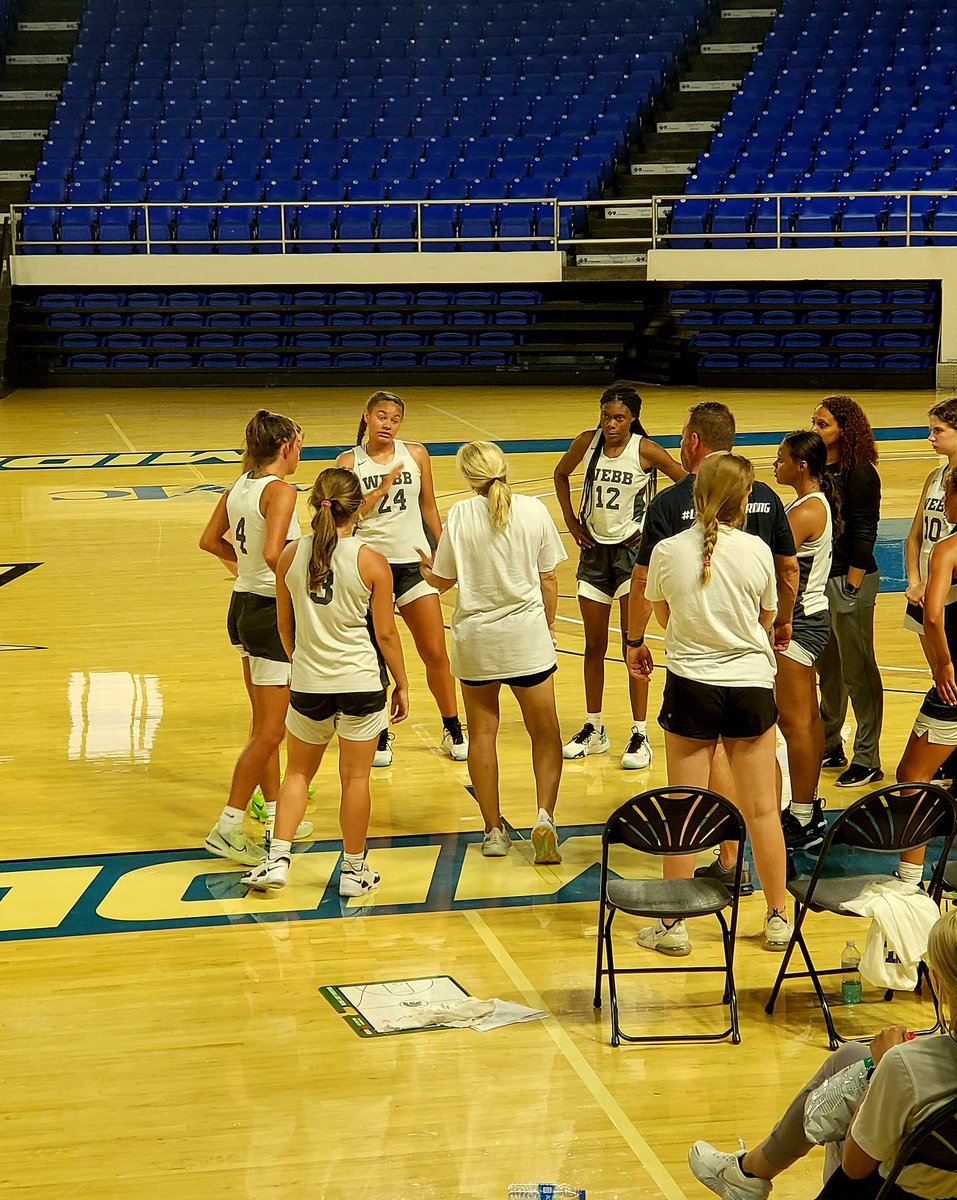 Proud of my team. A good start going 2-0. Time to rest up and get ready for tomorrow @webb_girlsbball