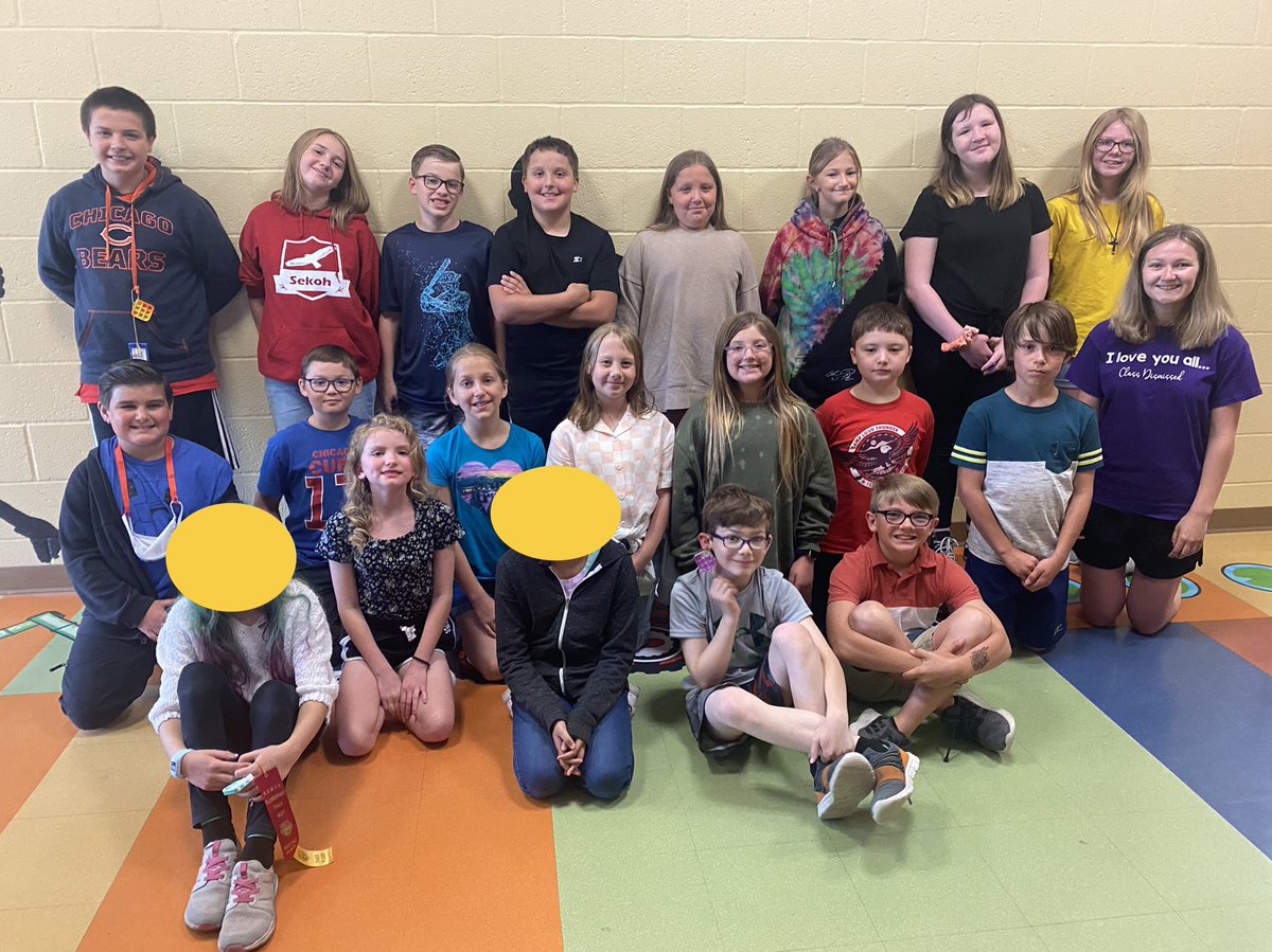 Ball5th's tweet photo. Beginning of the year to the end of the year! So much has changed! Year 1 ✅ I learned SO much this year and am so proud of each and every one of these kiddos! Thank you for an amazing first year💛 #rowva #rowvastrong https://t.co/m9DoFPXx2K