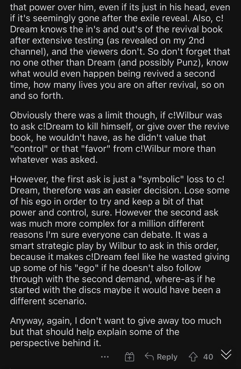 redditdream's tweet photo. Dream replied on Reddit! https://t.co/7nxFLF8zNQ
