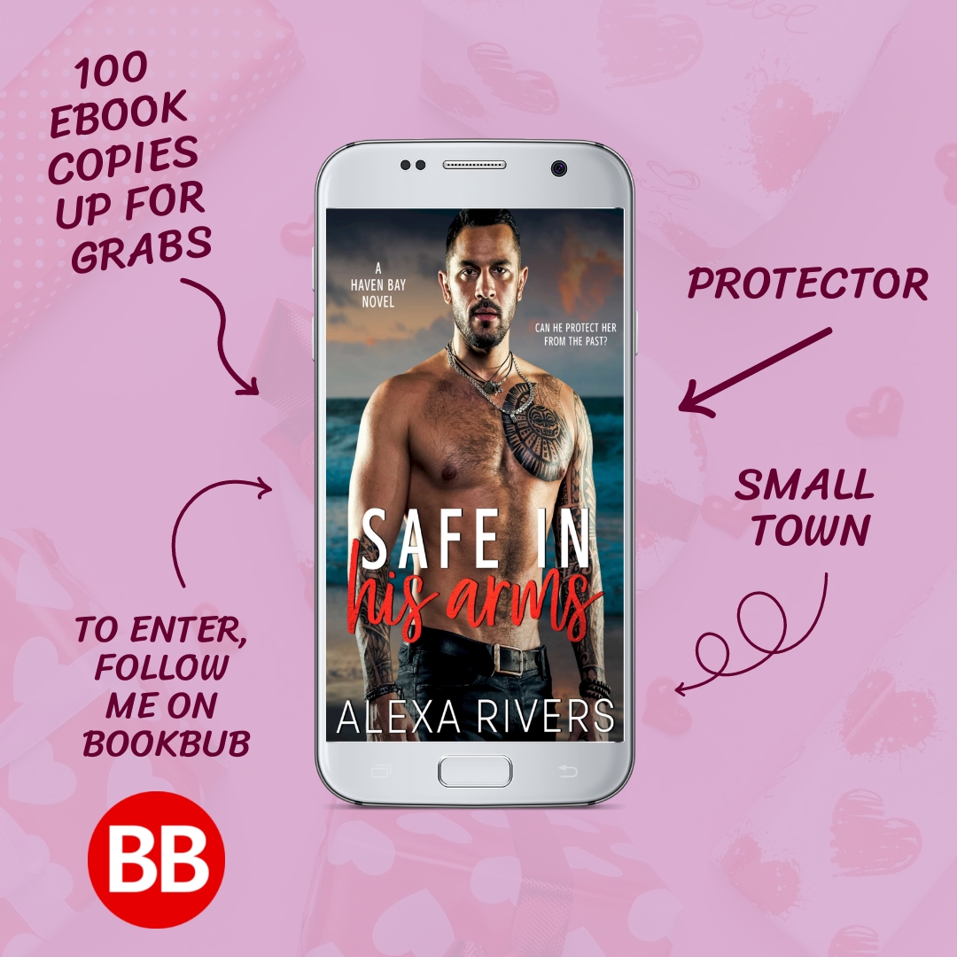 LexRiversWrites's tweet photo. Let's celebrate my 3 year publiversary.

100 ebook copies of Safe In His Arms (via Bookfunnel) are up for grabs today!

Follow me on Bookbub here https://t.co/tIv6eaVuQ0 and then come back and type SMALL TOWN LOVE in the comments to enter. https://t.co/NDcFJck8jf