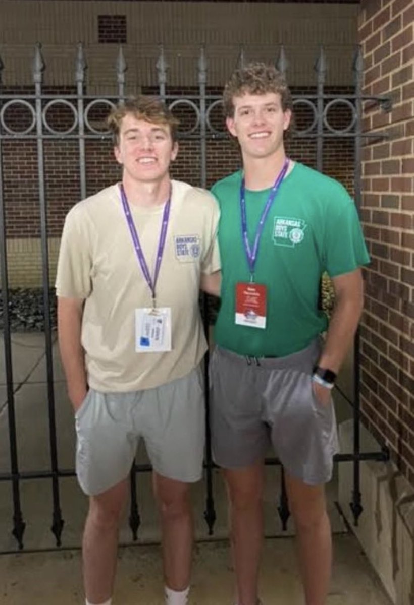 DaredevilPride's tweet photo. Gage Looney and Sam Reynolds recently represented WHS at Arkansas Boys' State.  Arkansas Boys' State is an immersive program in civics education designed for high school juniors. We are very proud of both you! #seniors2023 #demonstratingexcellence https://t.co/ffF7zU2cDE