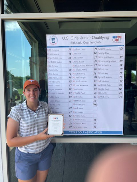 Qualified for <a href="/USGA/">USGA</a> U.S. Girls’ Junior Championship today! Kentucky bound. #juniorgolf #golf