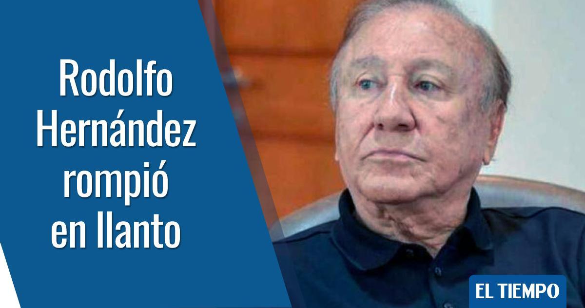ELTIEMPO's tweet photo. Rodolfo Hernández llora en CNN recordando a su hija y dice que apostará por la paz  ► https://t.co/6I1coCoBaj https://t.co/ikYDaiHFdv