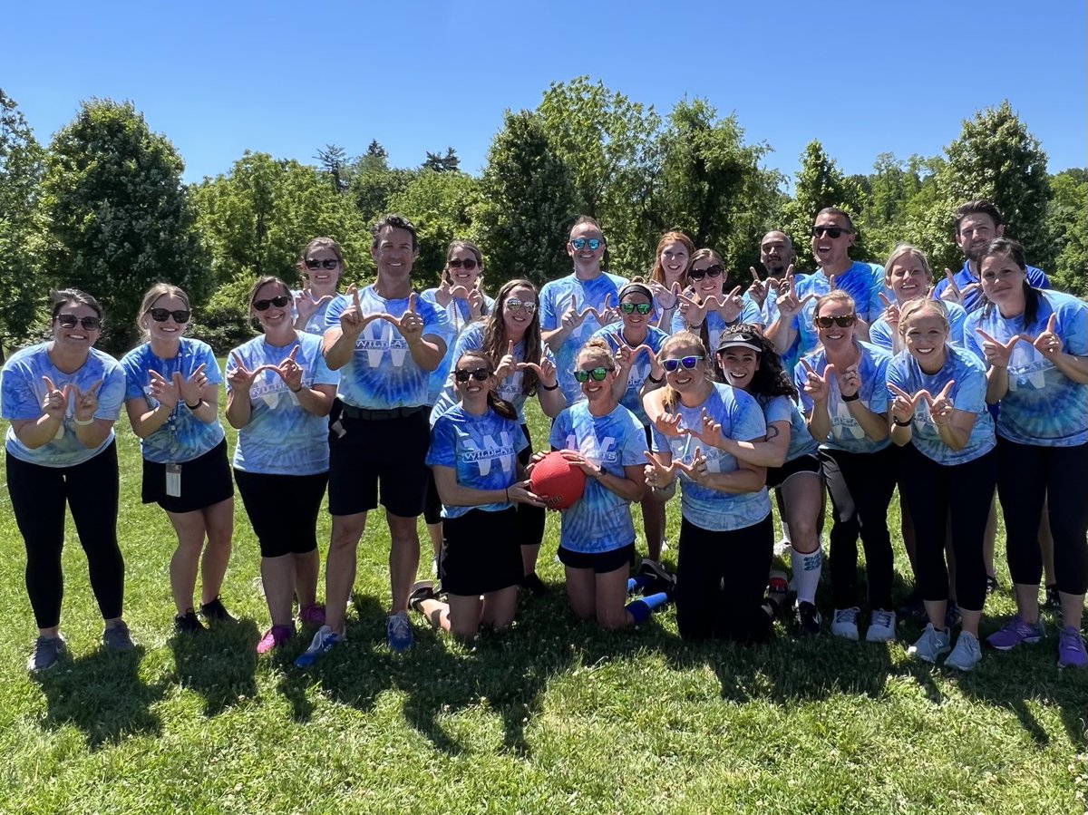 It was a beautiful day for the annual staff vs 5th grade kickball game!  #sorrystudents #cantbebeat #teamwte