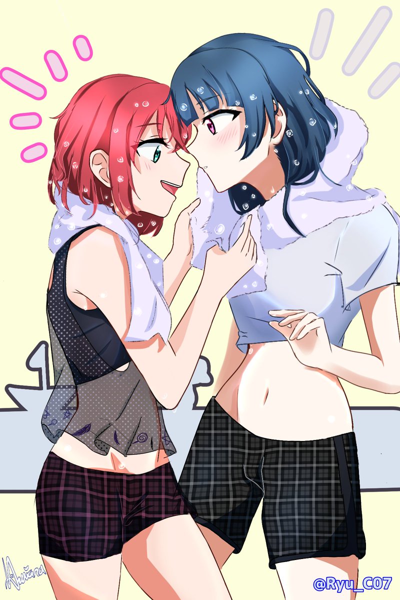 Ryu_C07's tweet photo. よしルビ- After bath 😈🍭
#lovelive #ラブライブサンシャイン
#よしルビ #KurosawaRuby #RubyKurosawa #TsushimaYoshiko #YoshiRuby #요시루비 
#黒澤ルビィ https://t.co/KtaIhzBVt9