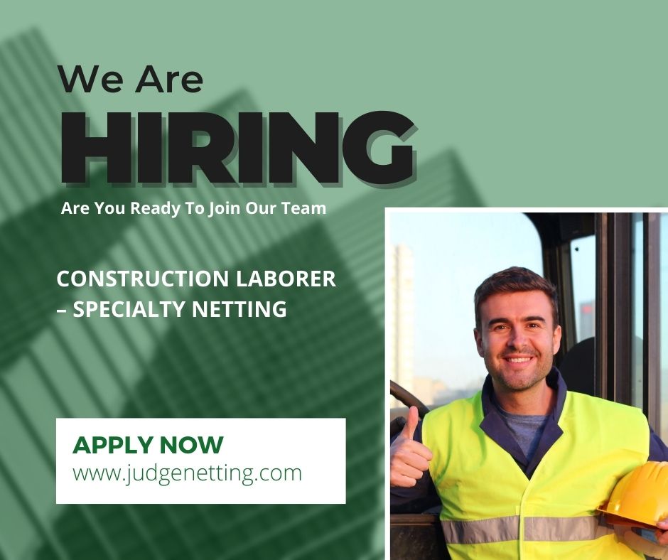 JudgeNetting1's tweet photo. We are looking for a Construction Laborer β Specialty Netting, who is familiar using heavy equipment, backhoes, reach forks, man lifts, and skid steers. Visit us at https://t.co/OcKLiGGKEN for the complete list of requirements.
#constructionlaborer #constructioncrew https://t.co/bQ44lgJG7N