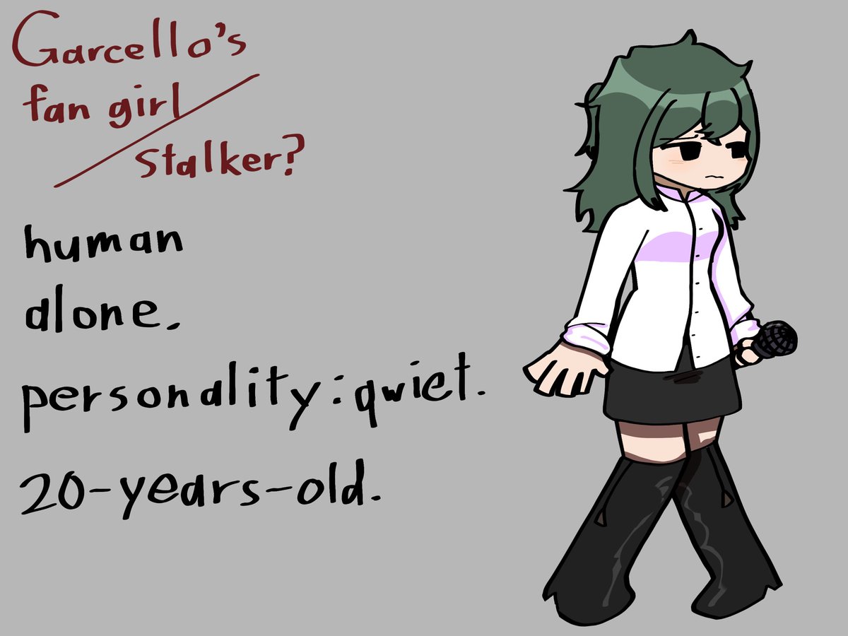 vanillacake54's tweet image. I made a garcello’s fan girl or something…
Can you guys make a name for she?
#fnffangirl