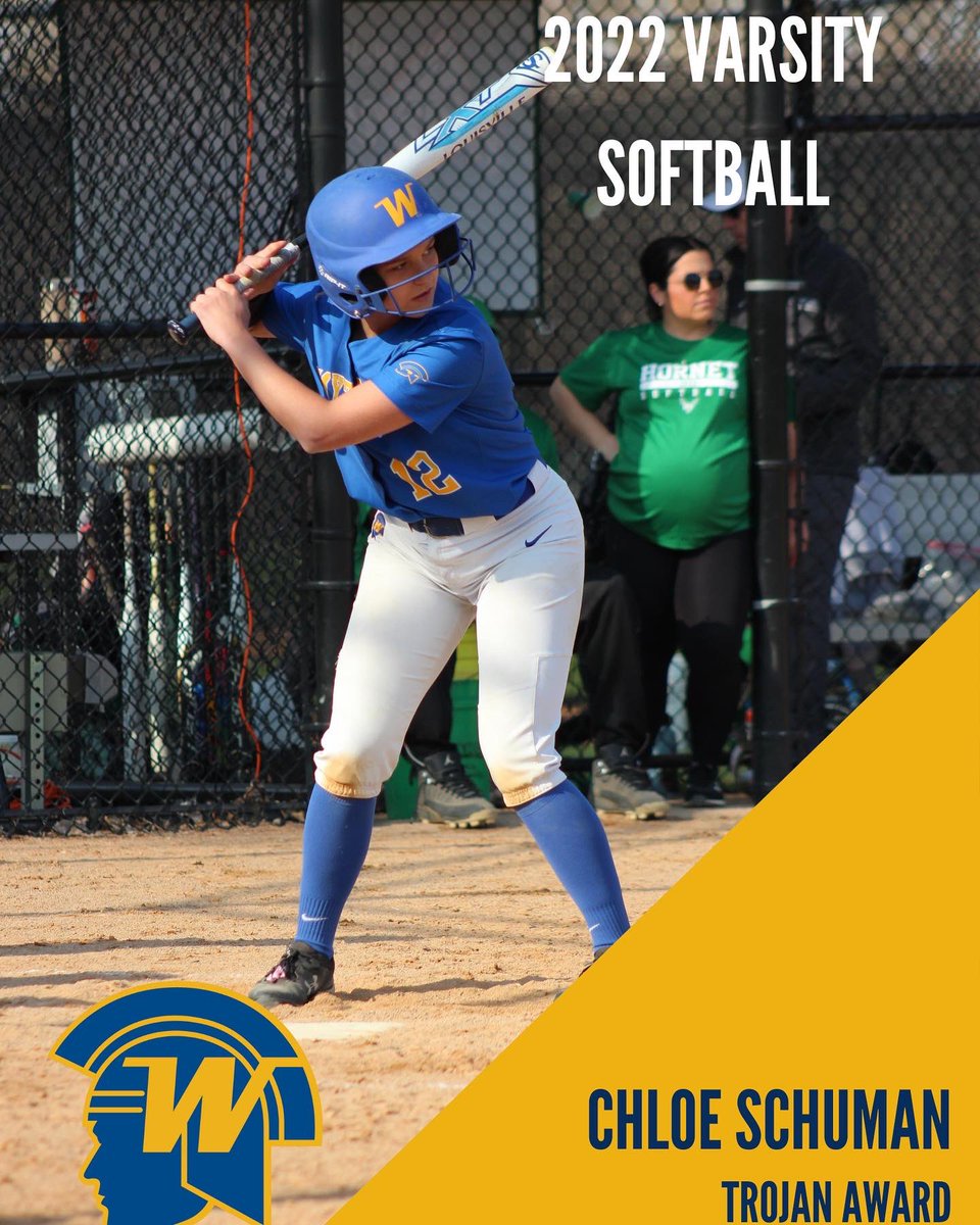 Varsity Team Awards given out tonight: 
MVP- Ella Freeman 
Offensive MVP- Olivia Reem 
Golden Glove- Ella Freeman 
Trojan Award- Chloe Schuman