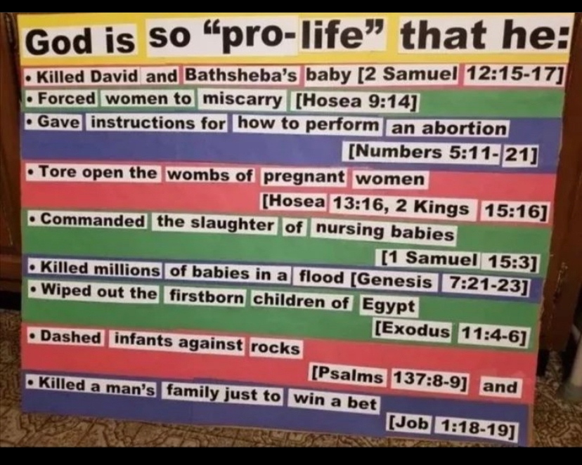 hereticparty's tweet photo. No idea who created this, but it is a great reminder of the hypocrisy that many of us believed while we were religious.
.
.
.
#hereticparty #faith #atheist #agnostic #skeptic #humanist #exreligious #freefromreligion #goodwithoutgod #podcast @radpantheon https://t.co/9lx2tEK6nM