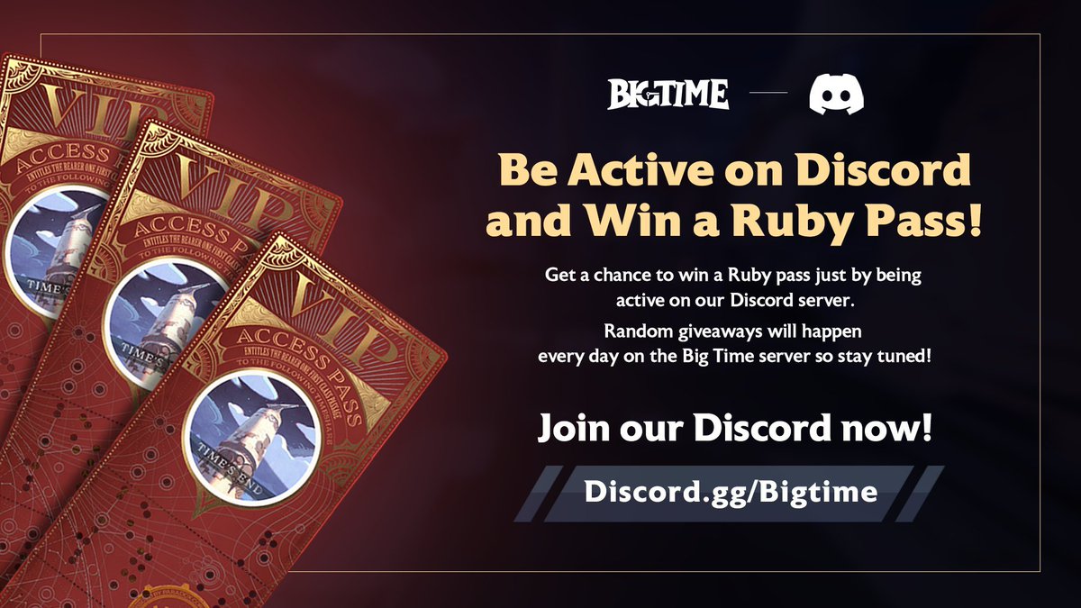 抽5个 <a href="/playbigtime/">Big Time</a> 的ruby pass
不用做任务，留言就算