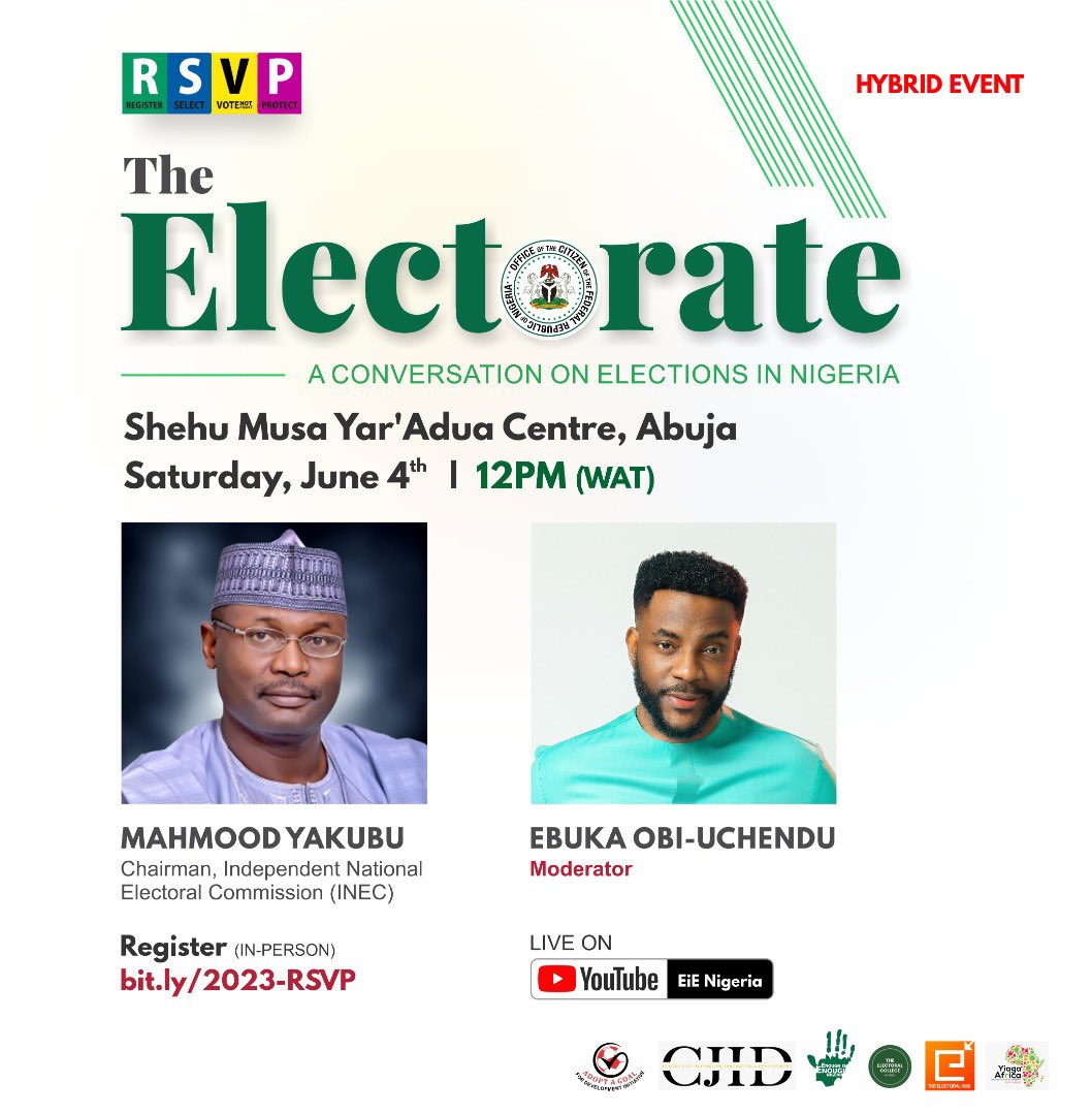 AdoptAGoal's tweet photo. The Electorate - a conversation on Elections in Nigeria.

Watch - #TheElectorate
 https://t.co/1U9kdSk0Ue via @YouTube https://t.co/UUarQQqOQL