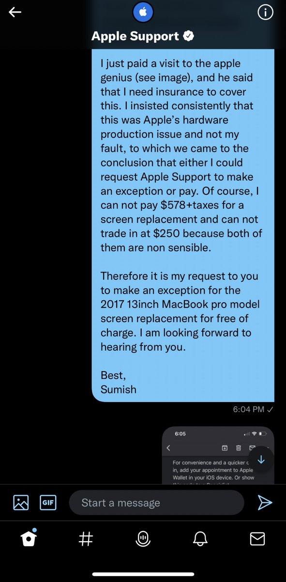 ssh4913's tweet photo. @AppleSupport you say customers are always 1st! Your core values describe that you value feedback from customer to enhance your technology! You say you have the best customer support team, then where’s my f***g reply to my messages and tweets? What kind of racism or bias is this? https://t.co/dfa5yOP12k