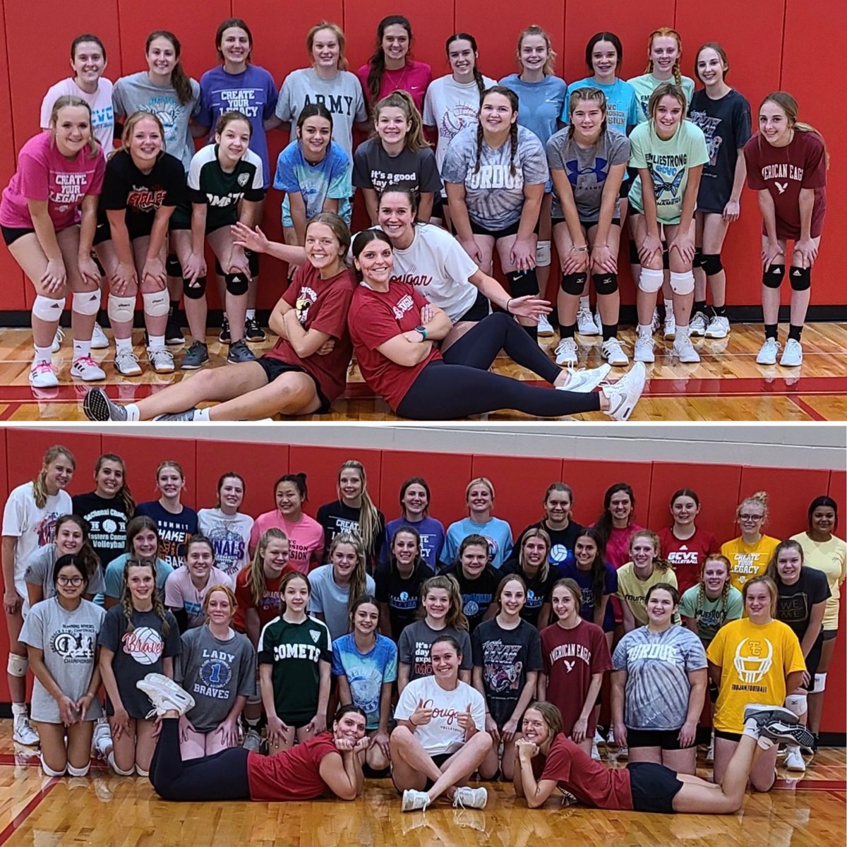 What a great day 1 of camp. We had our setter session and attacker session today. Saw lots of improvement from these two groups.