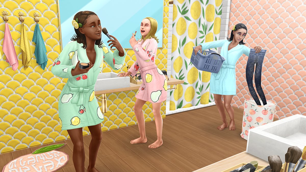 Bought the new online pack of new animations for sims who are friends!  These are all 4 of them in action : r/simsfreeplay