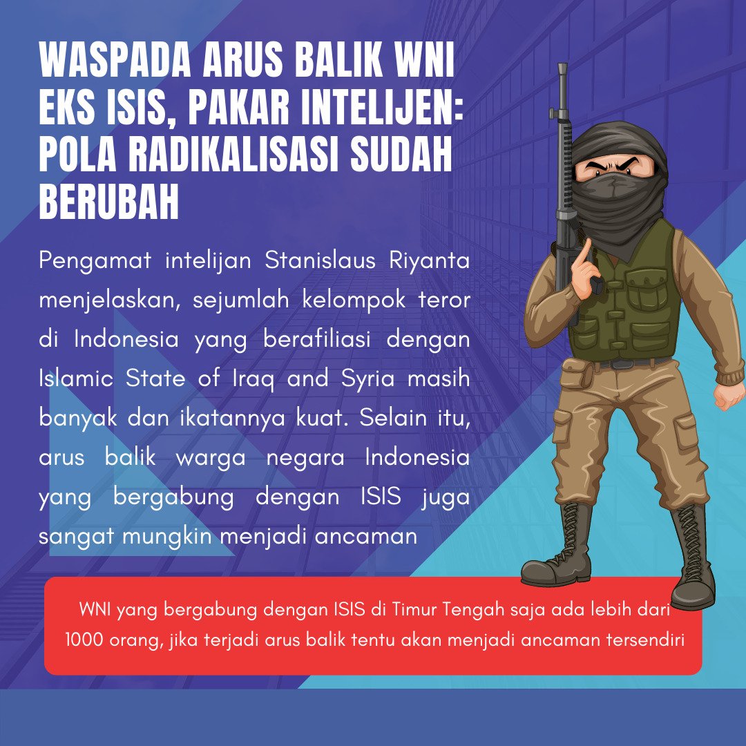 KadrunGeblek's tweet photo. Waspada. Arus balik WNI eks ISIS... Nusantara Melangkah Maju https://t.co/BOmiQe5a2b