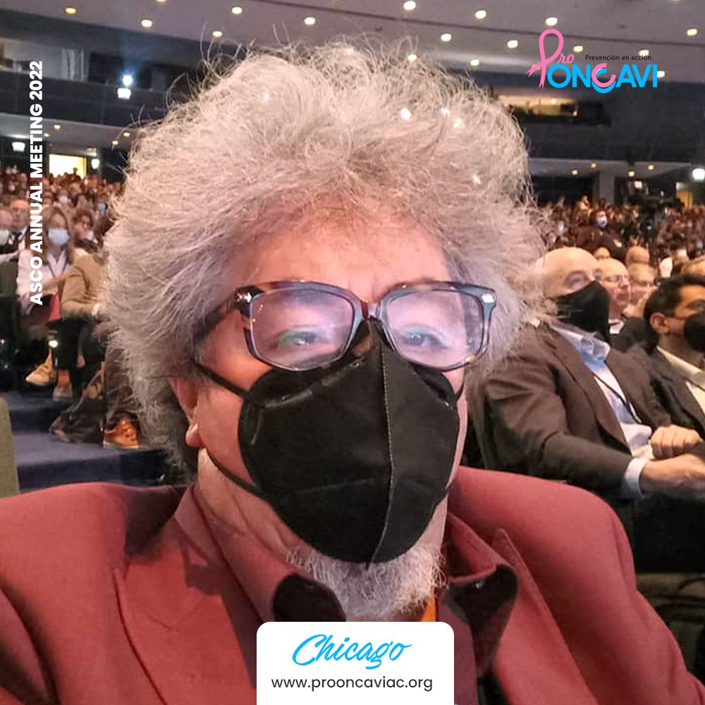 ProOncavi's tweet photo. Gracias al patrocinio de @AstraZeneca, el Dr. Homero Fuentes de la Peña, nuestro oncólogo médico y Presidente de #ProOncavi, asiste al evento científico en oncología 𝒎𝒂́𝒔 𝒊𝒎𝒑𝒐𝒓𝒕𝒂𝒏𝒕𝒆 𝒅𝒆𝒍 𝒎𝒖𝒏𝒅𝒐 • ASCO 2022 en #Chicago. https://t.co/2kjqZG0J30