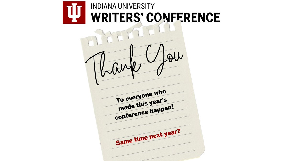 Indiana University Writers' Conference tweet media