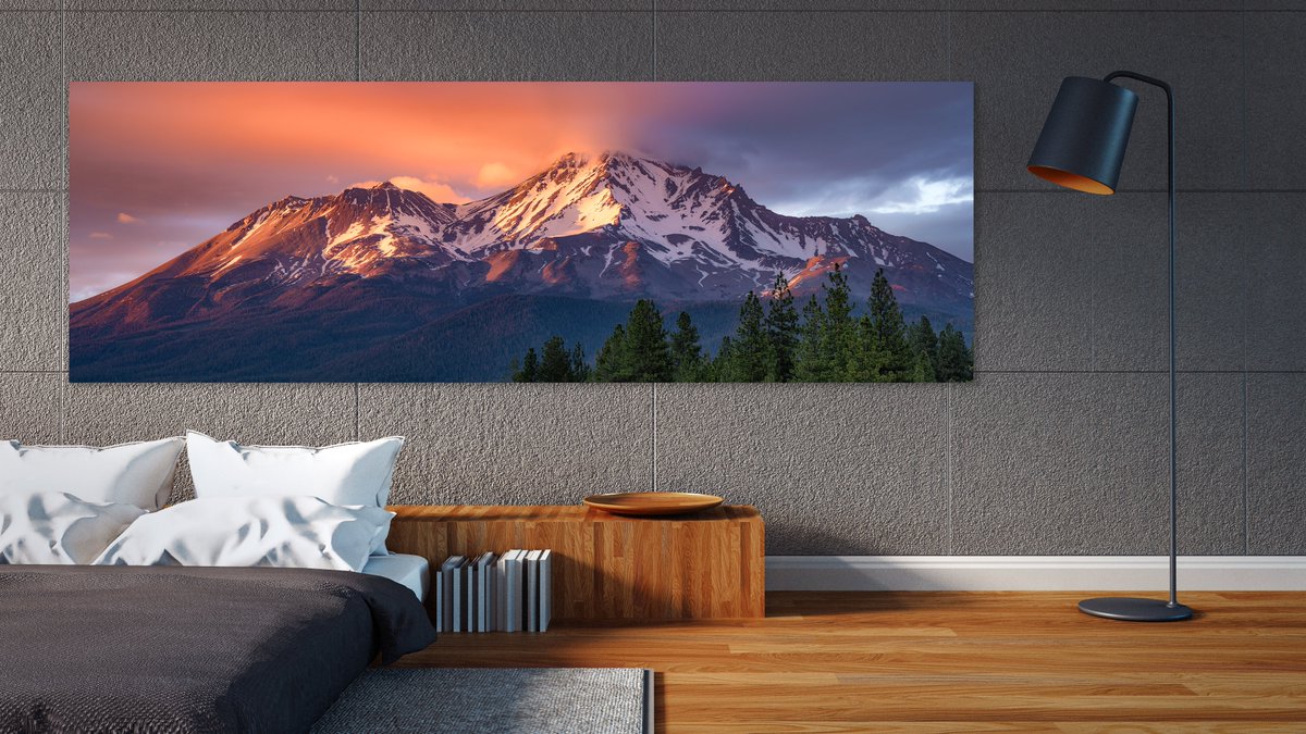 Some of the best #alpineglow light I've ever seen happened at #MountShasta in #California two weeks ago. And I almost didn't go because it was forecast to be cloudy. Fine art prints available. #limitededition #fineartprints #visitcalifornia #naturephotography #fineartphotography