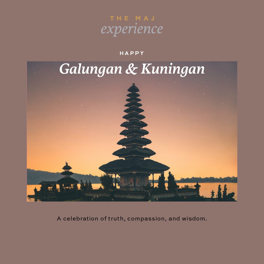 Happy Galungan and Kuningan. A 10-day celebration of the lives from the past. The unfurling of splendors of the future through Dharma.

#themajoceanic #galungankuningan #balinese #celebration #labuanbajo #padarisland #spiceisland #rajaampat #bali #wonderfulindonesia #yacht