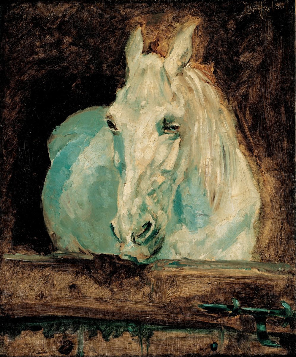 The White Horse “Gazelle”, 1881, Henri Toulouse-Lautrec, 1881.
