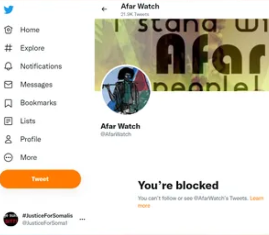 JusticeForSoma1's tweet photo. This fragile #Afar boy blocked me 'coz his propaganda & the false portrait he was drafting about his community was debunked.
Bloqué par un bras de la propagande afar. C'est sûr c'était plus facile sans contredit. #Dankali fragile! 😭
#Djibouti #Ethiopia #Eritrea #Somalia https://t.co/1gm51nGa77