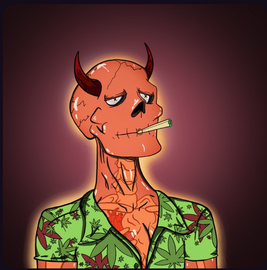 georgegk1234's tweet photo. Tapped into @TombStonedHS how bullish is the skully community now?? 💀🍃 https://t.co/16SFIGniHQ