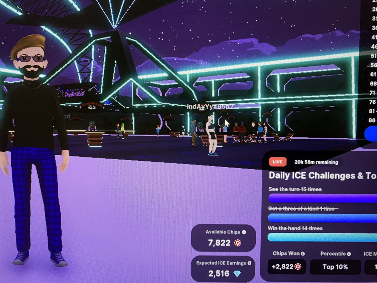 Thanks to all of you who contributed to todays winnings💎 <a href="/DecentralGames/">Decentral Games</a> #icepoker #P2E