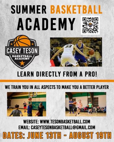 StCharlesHoops's tweet photo. St Charles Youth Basketball Camp still has openings 
Starting next week 

Former State Champion, Pirate &amp; professional basketball player 
Casey Teson will be stopping by camp, giving a speech and talking about his new basketball academy https://t.co/7uxQ9RjrWF