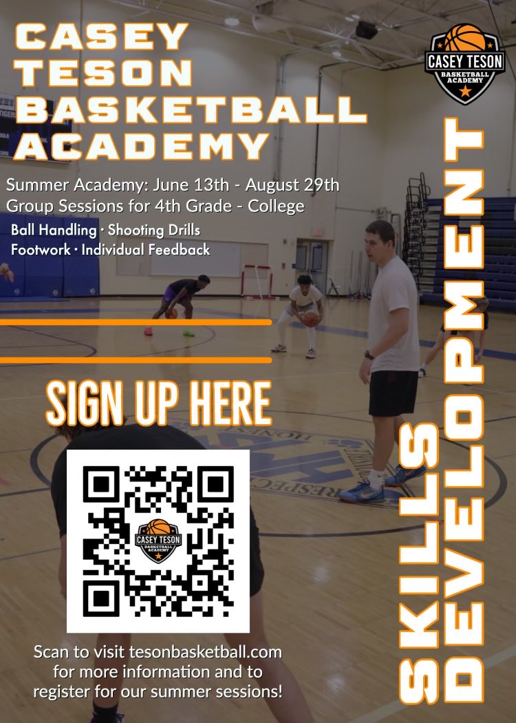 StCharlesHoops's tweet photo. St Charles Youth Basketball Camp still has openings 
Starting next week 

Former State Champion, Pirate &amp; professional basketball player 
Casey Teson will be stopping by camp, giving a speech and talking about his new basketball academy https://t.co/7uxQ9RjrWF