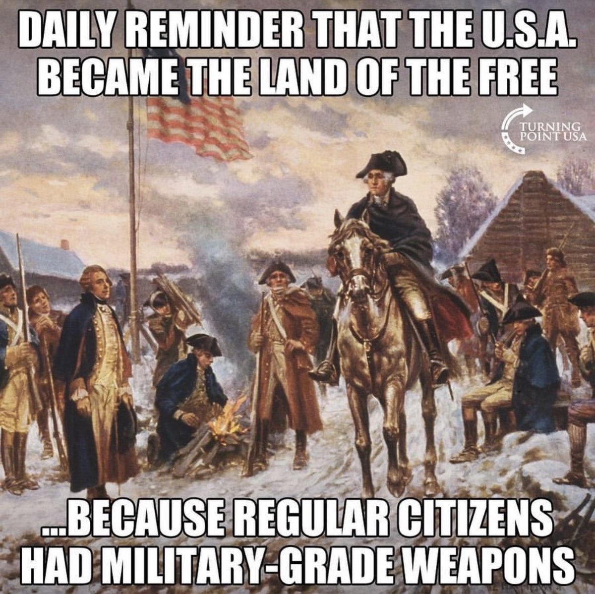 reeguimera's tweet photo. The 2nd amendment was for regular citizens to have the SAME weapons as the government… there were citizens with warships and the government contracted them to help the war efforts; canons, rifles, etc. so don’t believe #democrats and @JoeBiden ‘s bullshit. https://t.co/aHkHfVUybV