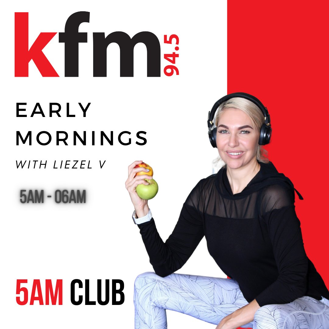 Does working out feel like a chore? 😞

 Then tune in to my feel-great #Fitness Guide on @kfmza at 05:40am weekday mornings, to change that! 

#LiezelOnline #fitnessmotivation