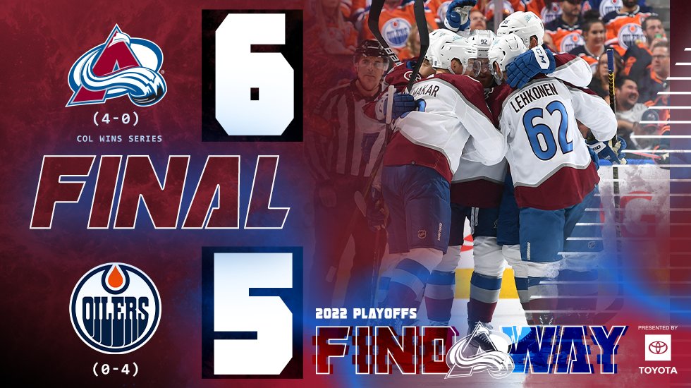 WESTERN. CONFERENCE. CHAMPS.

#FindAWay #GoAvsGo