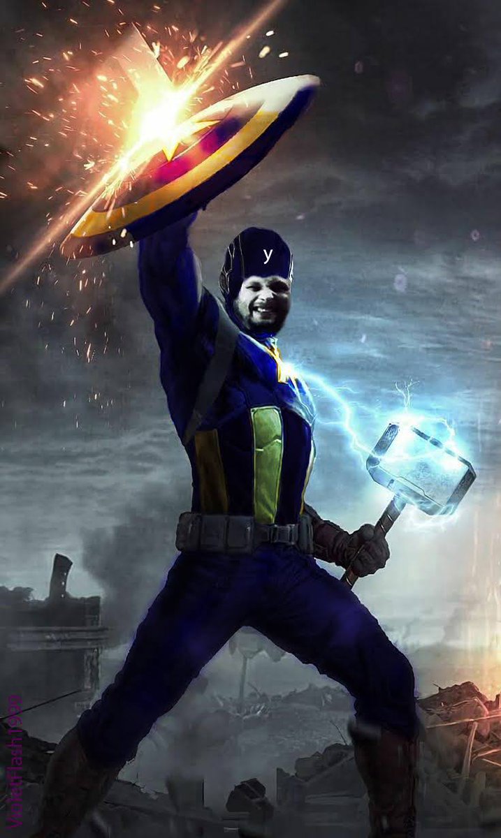 VioletFlash1999's tweet photo. This is Perch, a real life Captain Ukraine. His heroism & @Gerashchenko_en 's post inspired me to photoshop him as #CaptainUkraine 🇺🇦. Although my photoshop may not be perfect my soul was truly in it. I hope someone can tell him he is Cap now.
#CaptainUkraine https://t.co/e7jp5DDkrh