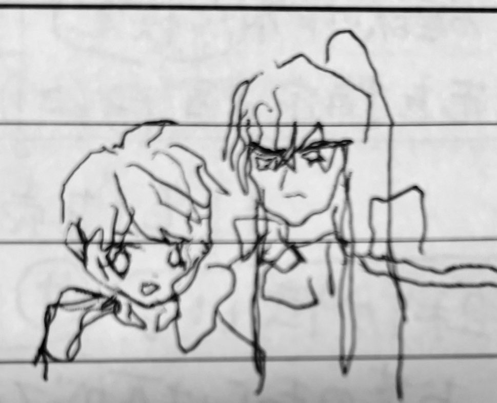 左手で描いたアサオズ可愛い 