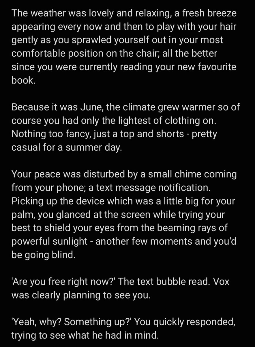 it_do_be_ket's tweet photo. Vox RP scenario pt 14 #VoxAkuma #VoxScenarios #voxrpideas #VoxASMR #softvox #wholesomevox #voxfluff
(A/N: can I get a 'mahaaaaaa'?) https://t.co/wZBTZPcELE