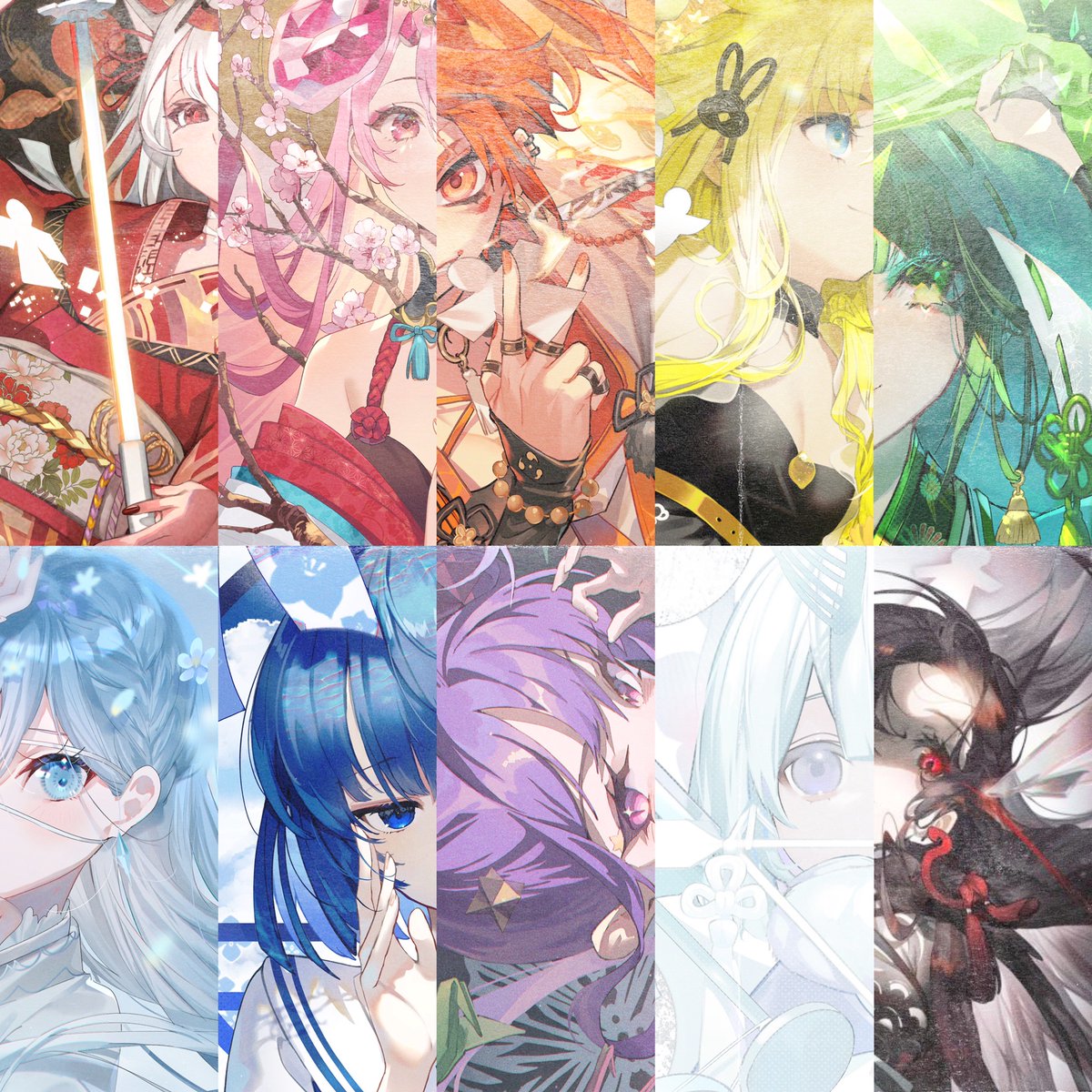 JINP_OFFICIAL's tweet photo. 🏳️‍🌈#JUUNINTOIRO
OriginCharacters

🍁Red：茜(Akane)
🌸Pink：珊瑚(Sango)
🍊Orange：橙(Daidai)
🍋Yellow：檸檬(Lemon)
🍀Green：常盤(Tokiwa)
💠LightBlue：勿忘草(Wasurenagusa)
🌊Blue：瑠璃(Ruri)
🔮Purple：菫(Sumire)
🌫White：藍白(Aijiro)
🌑Black：烏羽(Karasuba)

Find your favorite color https://t.co/Gv0SpppKL1