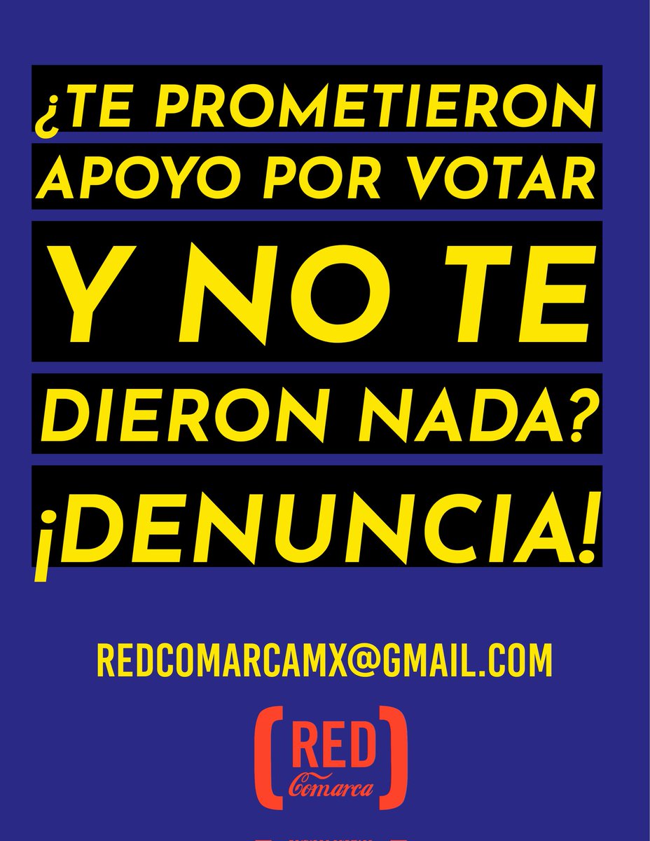 red_comarca's tweet photo. Prometer apoyos a cambio de votos es un delito, es una práctica común, pero no deja de ser un delito. Becas, despensas, efectivo...lo que sea. https://t.co/RL1lMIOc5S