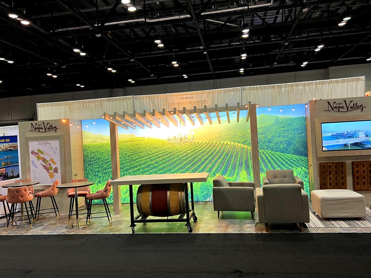 PorettaOrr's tweet photo. Our client partner Visit Napa Valley is exhibiting and looking great at U.S. Travel Association's IPW, a leading international inbound travel trade show, connecting travel buyers and media.

Cheers to a successful show!

#facetoface #liveevents #exhibits https://t.co/MIrkHkdvBh