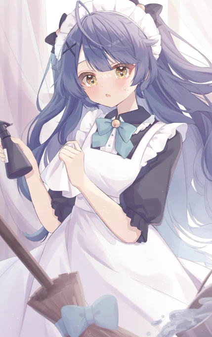 #絵こころ 
新人メイド🎐💙 