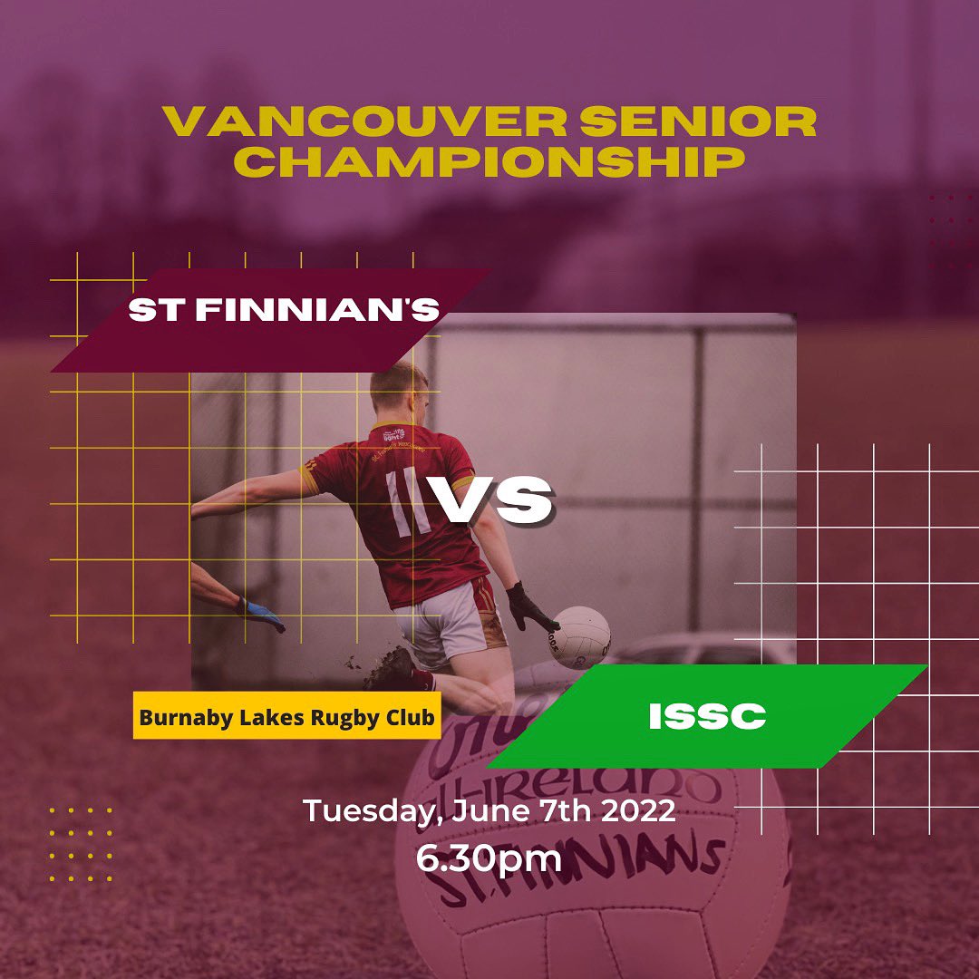 Our Senior Men’s team begin their Championship campaign tomorrow evening against ISSC at 6.30pm
.
A huge thank you to @ErneConstructs who are our Senior Men’s Team Sponsor this year. They are employment specialists in the Construction trade and more

#GAA #Vancouver