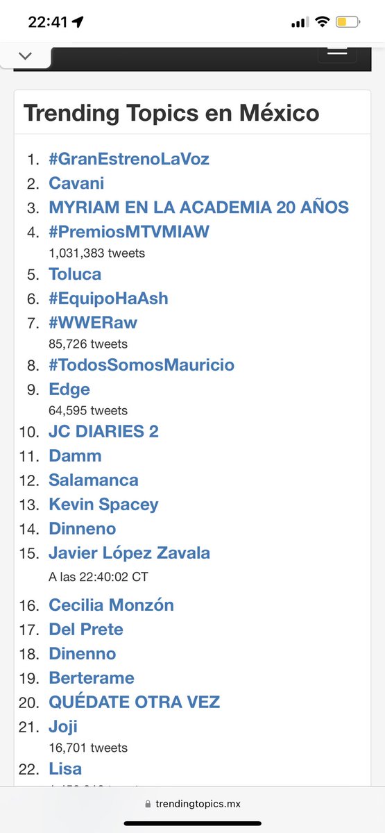 soyolivermedel's tweet photo. Emergencia 😍 @MyriamMonteCruz ya somos tendencia 3 a nivel nacional 
🤩 la reina siempre en tendencia 
MYRIAM EN LA ACADEMIA 20 AÑOS https://t.co/GQJ2dDYY3t
