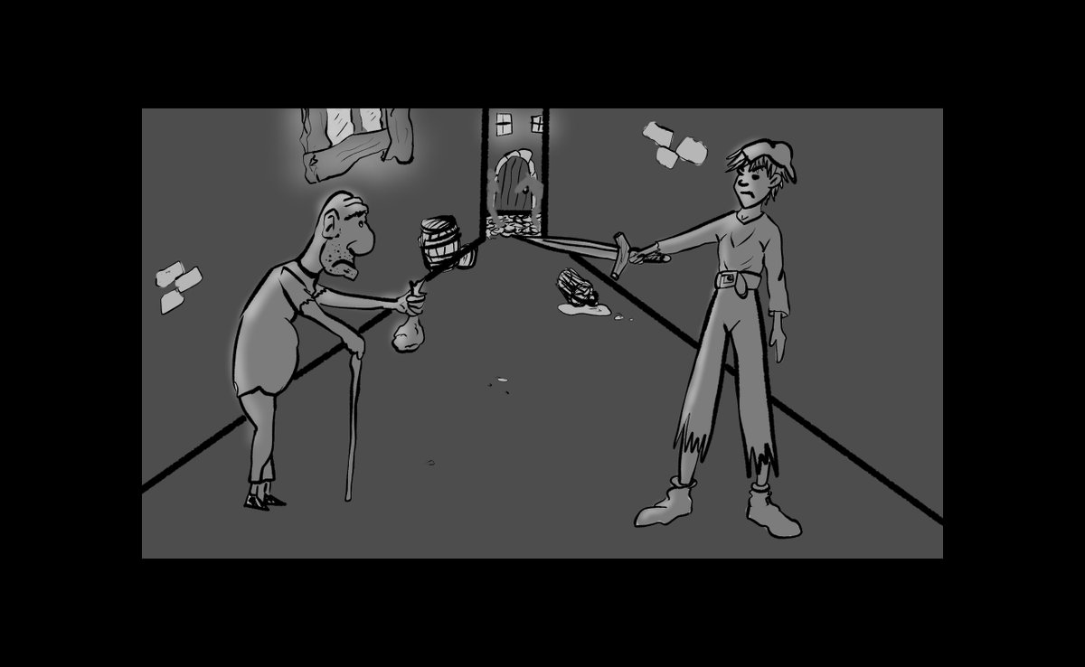 mitchelltakeson's tweet photo. Single shot practice. #StoryboardCourse #storyboard #storyart #storyartist #sequentialart #doodle #sketch #art #conceptart https://t.co/MCn3qpt99w