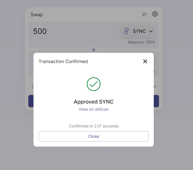 Done
#L222 #zkSync #Layer2 #ZKRollup #testnet #Ethereum #DeFi
 Join discord: discord.com/invite/6zy2c9Y…