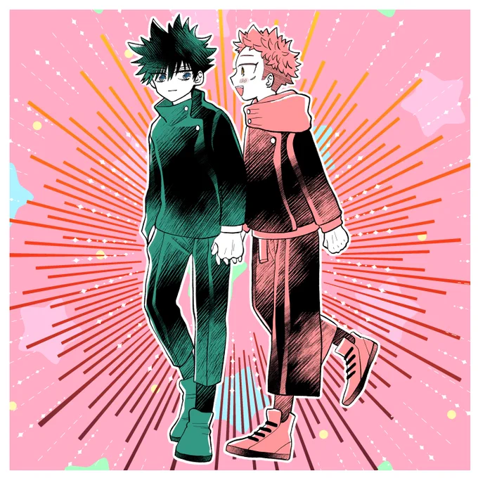 #ひらいて赤ブー 
#伏せたるは幼気な恋
伏🐺恵 × 🐯杖悠仁

継続開催どうぞよろしくお願いします〜〜🙏 