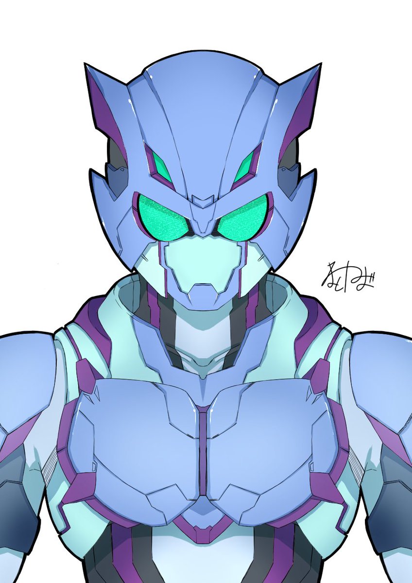 前の絵と比べてシュッとなったし、
悪っぽい顔立ちにも出来た。 