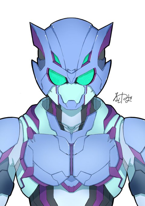 前の絵と比べてシュッとなったし、
悪っぽい顔立ちにも出来た。 