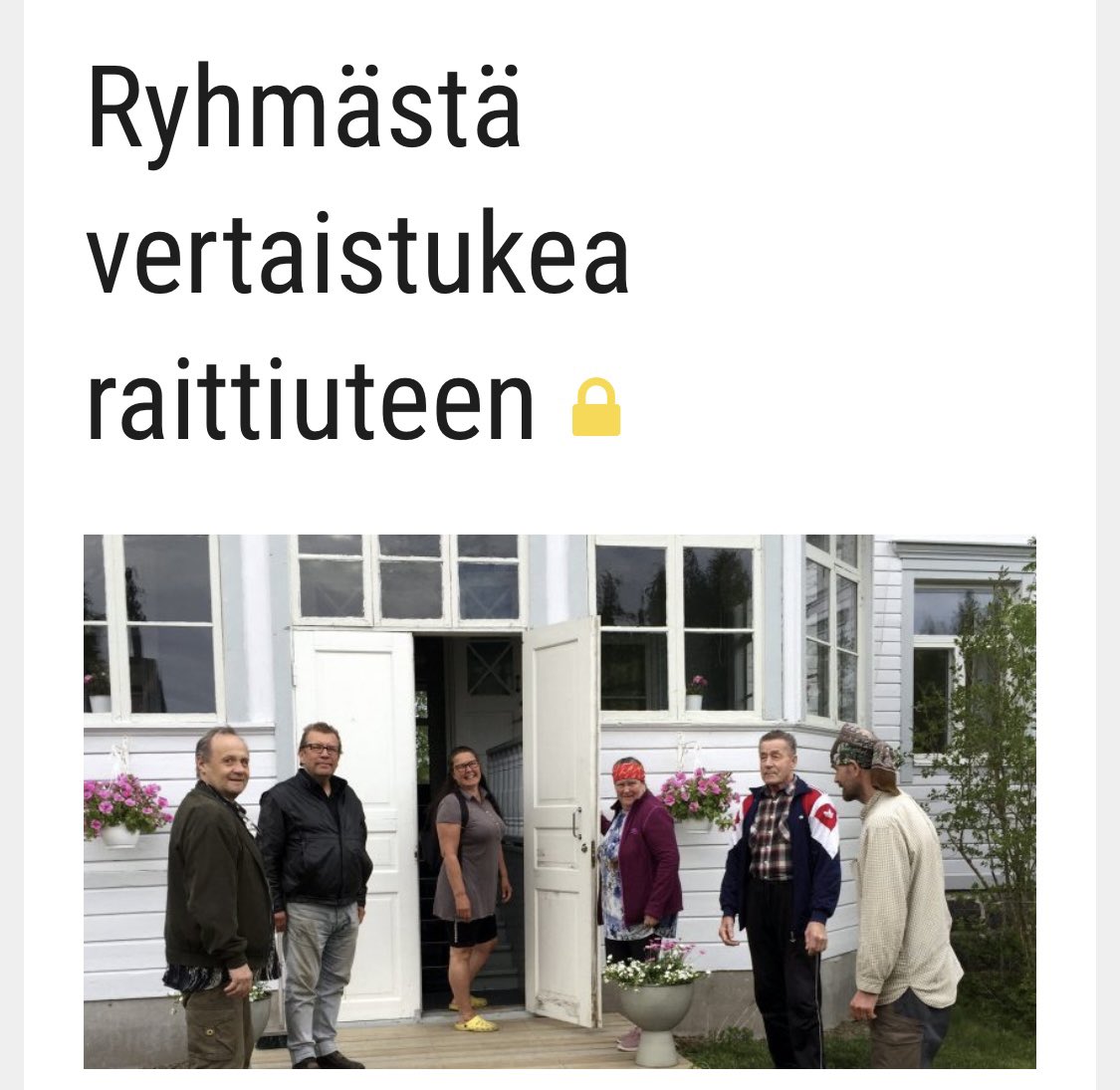 maki_kirsi's tweet photo. Paikallislehti #Rantapohja’ssa juttu Iin A-killasta: ”Tulee hyvä mieli, kun auttaa muita ja samalla tämä tukee omaa raittiutta.” – Sitähän se #A_kiltatoiminta juuri on!
https://t.co/gldx2a5q4P
#päihteet #raittius #vertaistuki #Ii @IinKunta https://t.co/FsLrhz63Cm