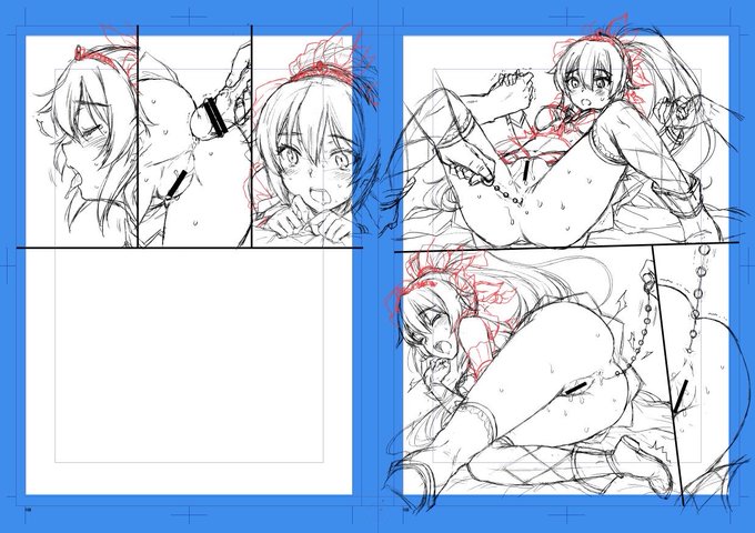 下描き(修正は入れました) 