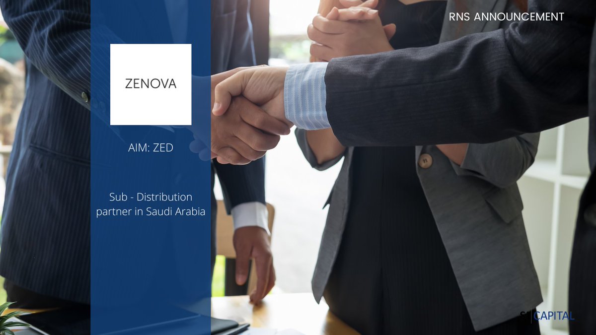 𝗭𝗲𝗻𝗼𝘃𝗮 𝗚𝗿𝗼𝘂𝗽: Sub – Distribution partner in Saudi Arabia #ZED investegate.co.uk/zenova-group-p…