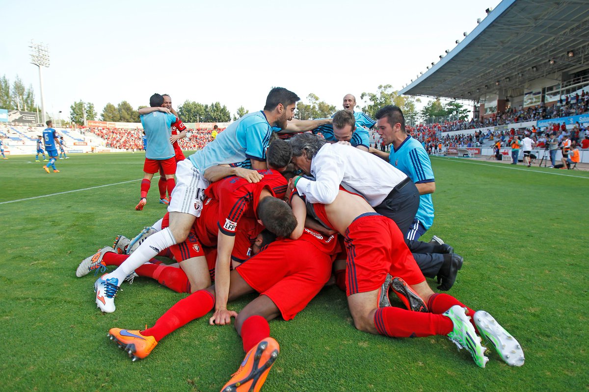 Osasuna's tweet photo. #OnThisDay en 2015 vivimos uno de los partidos más importantes de nuestra historia reciente. 

Hoy, se cumplen 7 años de la salvación en Sabadell. 

Un punto que salvó la categoría, pero que supuso mucho más. https://t.co/BEc5mMWnvg